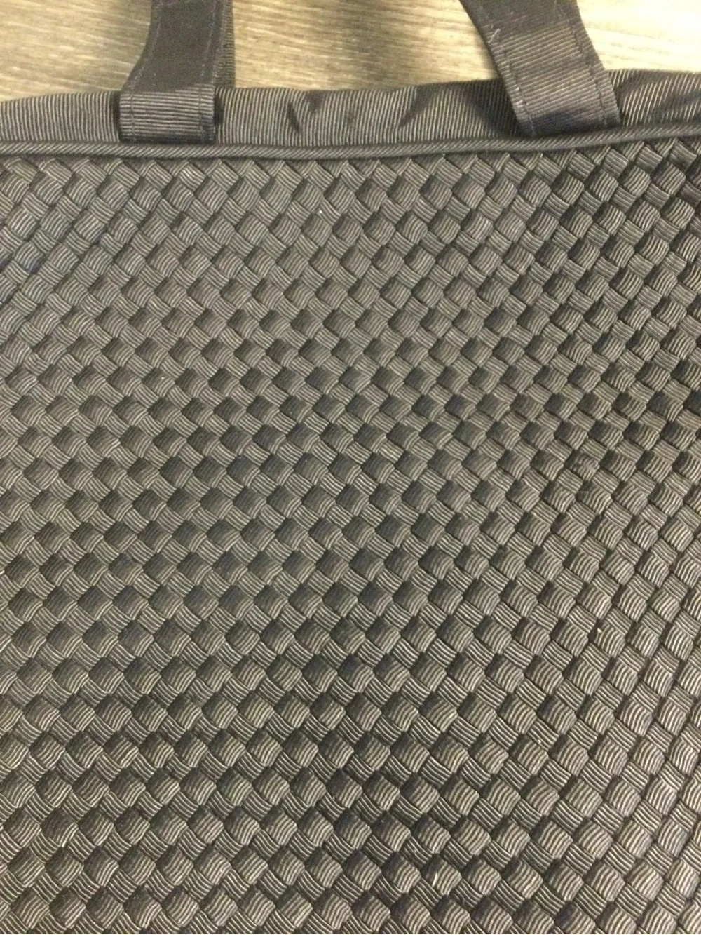 Black Woven Tote Bag - Lightweight Everyday Carry